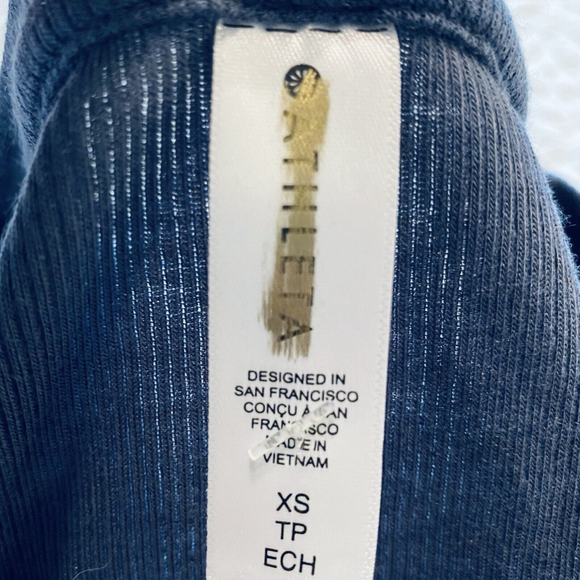 ATHLETA🥇 Well Rested Rib Sleep Tank Top Blue Size XS - Picture 5 of 11